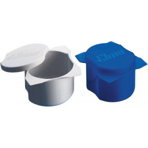 Gobelet de nettoyage bleu avec couvercle, Ø 70 mm, hauteur 47 mm