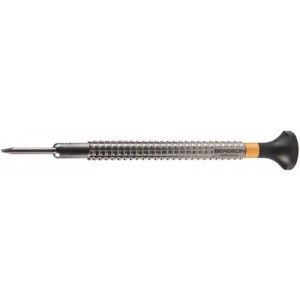 Tournevis d'horloger à profilé spécial, Ø 1.80 mm, en acier inox, tête ergonomique en matière synthétique POM autolubrifiant