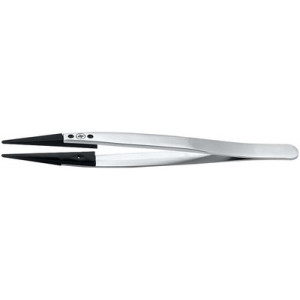 Brucelles avec embouts remplaçables en teflon, pointes 2A, longueur 130 mm