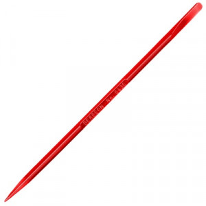 Cheville en plastique rouge, pointue et plate, longueur 135.00 mm, Ø 4.00 mm