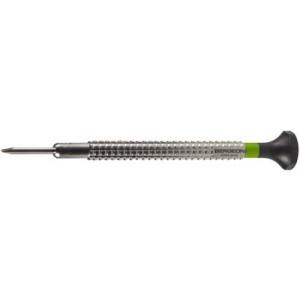 Tournevis d'horloger à profilé spécial, Ø 0.90 mm, en acier inox, tête ergonomique en matière synthétique POM autolubrifiant