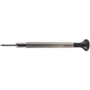 Tournevis d'horloger à profilé spécial, Ø 1.00 mm, en acier inox, tête ergonomique en matière synthétique POM autolubrifiant