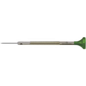 Tournevis d'horloger en acier inox, Ø 2.00 mm, tête ergonomique en matière synthétique POM autolubrifiant
