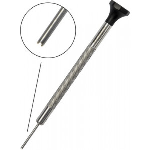 Tournevis pour excentrique calibre ETA Valjoux 7750, manche en aluminium éloxé, pointe en inox trempé 54 HRC