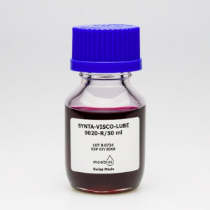 Huile MOEBIUS SyntA-Visco-Lube 9020, variante rouge, 100% synthétique, pour la micromécanique de précision, 50 ml