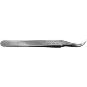 Brucelles en acier inox Dumont, pointes 7A, longueur 110 mm