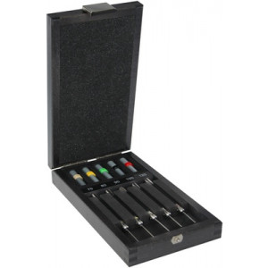 Assortiment de 5 chasse-goupille, en coffret bois
