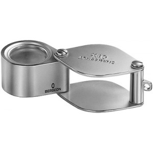 Loupe triplet pour diamantaire pliante, lentille Ø 12 mm, grossissement 10 x