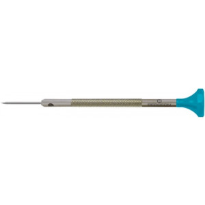 Tournevis d'horloger en acier inox, Ø 1.50 mm, tête ergonomique en matière synthétique POM autolubrifiant