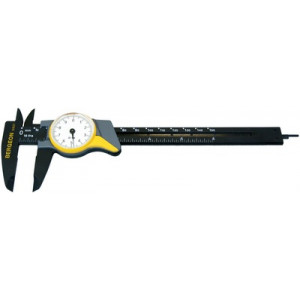 Pied à coulisse à cadran, graduation du cadran 0.1 mm, capacité 150 mm, longueur 224 mm