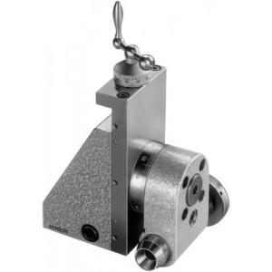 Appareil à fraiser, pour pinces américaines (Ø corps 8 mm), vis mcrométriques et vernier (graduation 0.02 mm), coulisses protégées et rectifiées, rotation angulaire de 90° sur secteur gradué