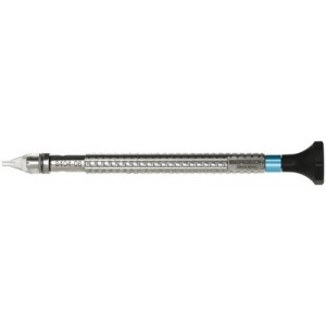 Chasse-aiguilles à tête tournante avec embout en matière synthétique, bleu, Ø 1.50 mm