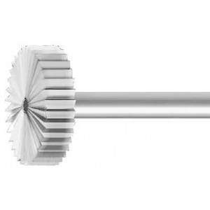 Fraise de forme à denture fine, en acier outil, Ø tige 2.35 mm, longueur 44.5 mm, Ø  2.00 mm