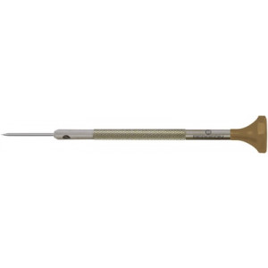 Tournevis d'horloger en acier inox, Ø 1.30 mm, tête ergonomique en matière synthétique POM autolubrifiant