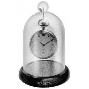 Dôme cloche en plexi transparent, Ø 75 mm, avec socle en bois, Ø 90 mm, hauteur totale 120 mm