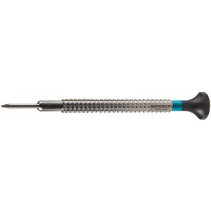 Tournevis d'horloger à profilé spécial, Ø 1.50 mm, en acier inox, tête ergonomique en matière synthétique POM autolubrifiant