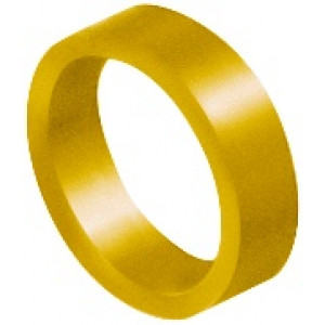 Bague d'identification jaune, en aluminium anodisé, Ø 0.80 mm