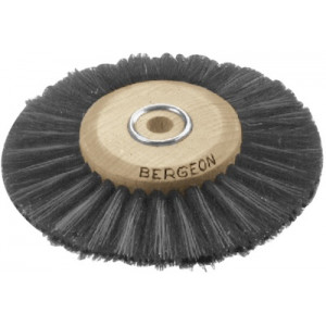 Brosses à polir, en crin, centre bois
