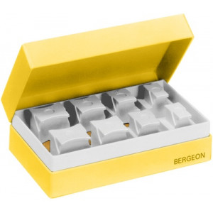 Assortiment de 8 tasseaux porte-boîte réversible en matière synthétique