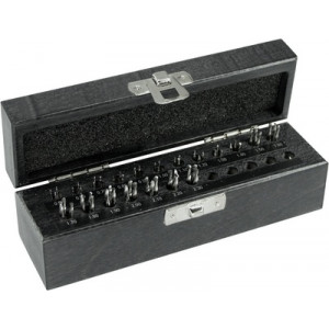 Assortiment de 57 forets hélicoïdaux en acier rapide, Ø tige 2.35 mm