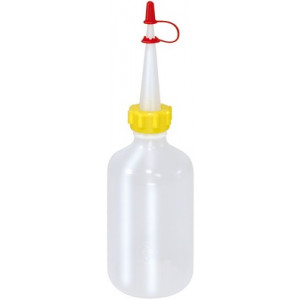 Burette cylindrique en plastique, longueur 180 mm Ø 47 mm