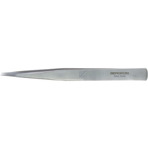 Brucelles en acier antimagnétique B-JET, finition standard, pointes AA, convient pour les travaux nécessitants une précision moindre, longueur 130 mm