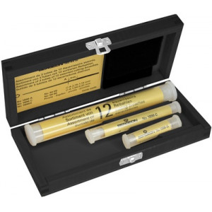 Assortiment de 3 tubes de 12 équarrissoirs assortis, en coffret bois