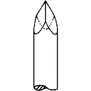 Rivoir triangulaire, Ø ext. 4.00 mm