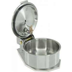 Récipient de lavage en acier inoxydable avec couvercle de sécurité, 0.04 l