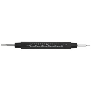Outil aux barrettes en bakélite noire, longueur 148 mm