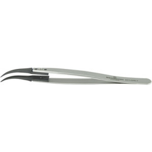 Brucelles avec embouts remplaçables en PEEK, pointes 7, longueur 130 mm