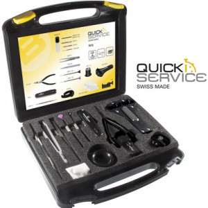 Mallette Quick Service, pour changement de piles et mise à longueur de bracelets.