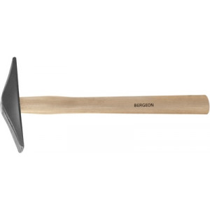 Marteau à suager, manche en bois, forme droite, pannes différentes, polies mates, longueur tête 115 mm