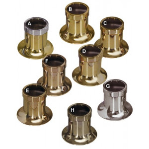 Loupe en laiton poli rhodié, grossissement 1,5 x