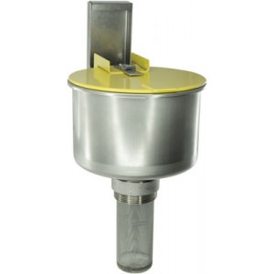 Entonnoir en inox avec couvercle de sécurité, 2 l