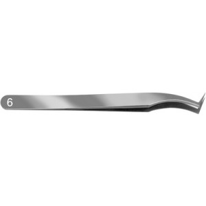 Brucelles en acier inox Dumont, pointes 6, longueur 110 mm