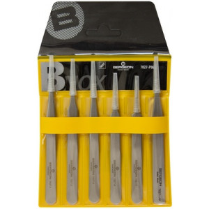 Assortiment de 6 brucelles B-NOX en acier inox, finition soignée, bonne duretée, en pochette plastique