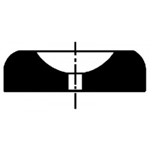 Pierre plate à trou, Ø int. 0.17 mm, Ø ext. 1.40 mm, en paquet de 100 pièces