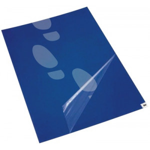Tapis antidérapant effeuillable, bleu, 30 couches, en paquet de 10 pièces