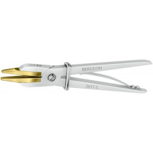 Pince aux tenons en fonte aluminium, avec mâchoires en laiton, longueur 125 mm