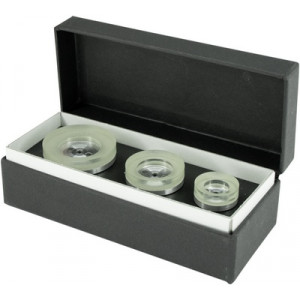 Assortiment de 3 tasseaux de base dessous en adiprène, Ø 19, 26, 34 mm