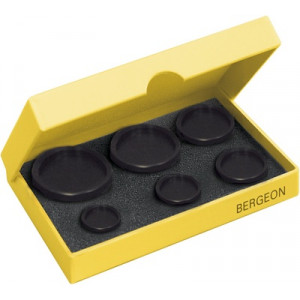 Assortiment de 6 tasseaux creusés en POM, filetage M6, épaisseur 14 mm