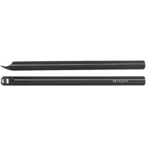 Paire de leviers aux aiguilles, avec manche en plastique noir, largeur 4 mm