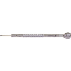 Tournevis d'horloger en laiton chromé, Ø 1.40 mm