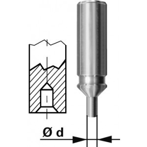 Poussoir concave, Ø 0.95 mm