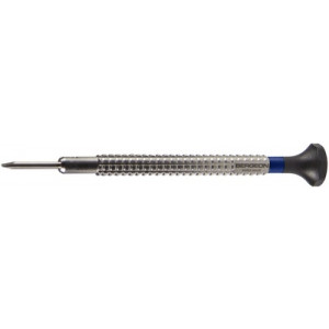 Tournevis d'horloger à profilé spécial, Ø 2.50 mm, en acier inox, tête ergonomique en matière synthétique POM autolubrifiant