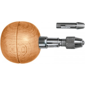 Manche de burin avec 2 pinces mandrin, pour millgriffes et perloirs, Ø 0.35 mm