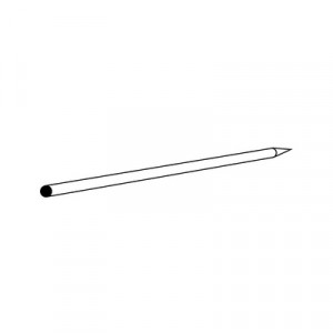 Pierre Degussit ronde, 100 x Ø 6 mm, grain fin
