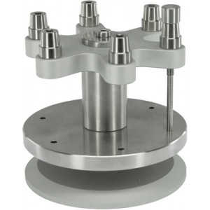 Potence multi-broches avec butée micrométrique, rotative pour pointage, perçage, alésage, fraisage, déchassage, rivetage.