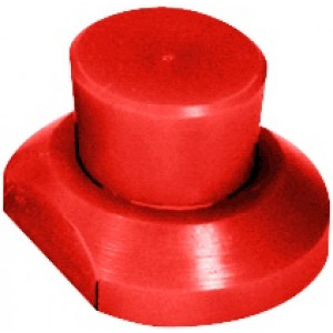 Chien rouge seul en PVC